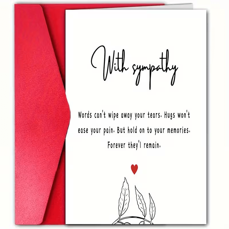 NEW Elegant Condolence and Sympathy Card with Envelope, Free Shipping - FranksFunkyStuff