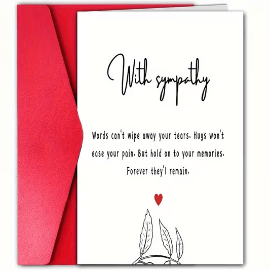 NEW Elegant Condolence and Sympathy Card with Envelope, Free Shipping - FranksFunkyStuff