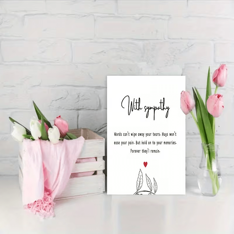 NEW Elegant Condolence and Sympathy Card with Envelope, Free Shipping - FranksFunkyStuff