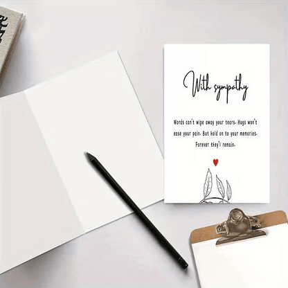 NEW Elegant Condolence and Sympathy Card with Envelope, Free Shipping - FranksFunkyStuff
