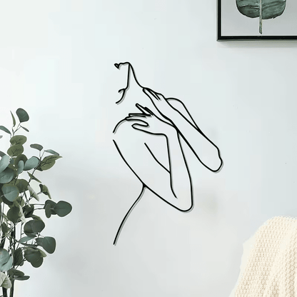 NEW Female Silhouette Metal Wall Decoration - FranksFunkyStuff