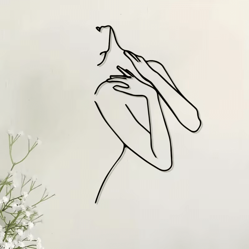 NEW Female Silhouette Metal Wall Decoration - FranksFunkyStuff