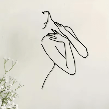NEW Female Silhouette Metal Wall Decoration - FranksFunkyStuff