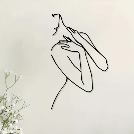 NEW Female Silhouette Metal Wall Decoration - FranksFunkyStuff