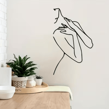 NEW Female Silhouette Metal Wall Decoration - FranksFunkyStuff
