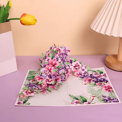 NEW Flower Pop-Up Card Featuring an Orchid Free Shipping - FranksFunkyStuff