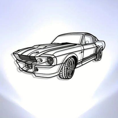 NEW FORD MUSTANG Metal Silhouette - FranksFunkyStuff