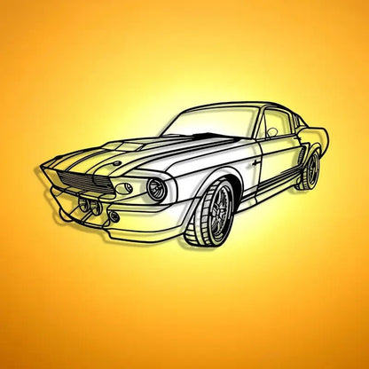 NEW FORD MUSTANG Metal Silhouette - FranksFunkyStuff
