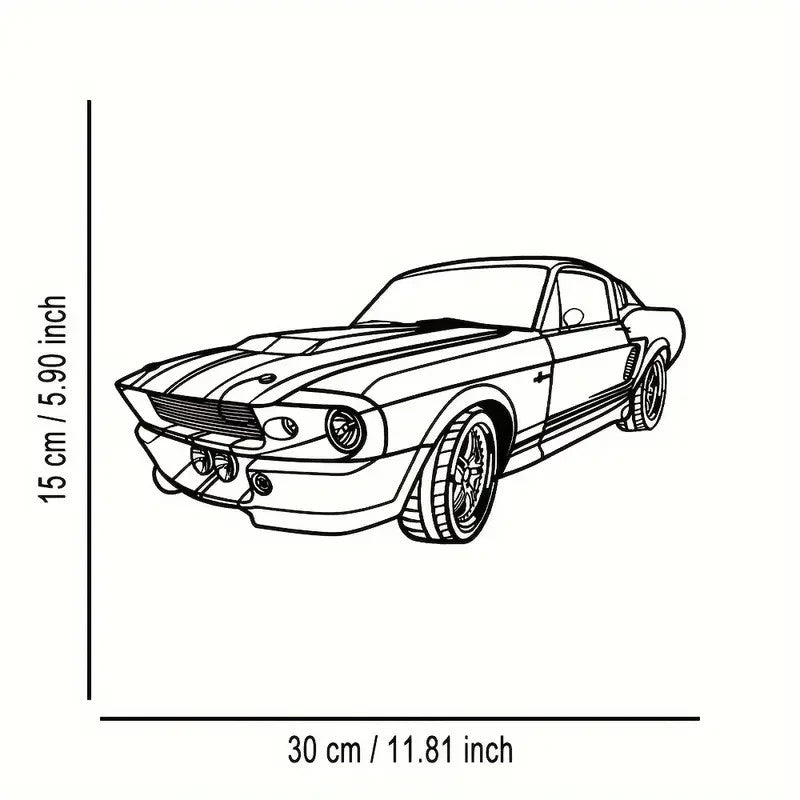 NEW FORD MUSTANG Metal Silhouette - FranksFunkyStuff
