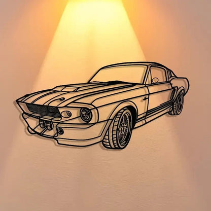 NEW FORD MUSTANG Metal Silhouette - FranksFunkyStuff
