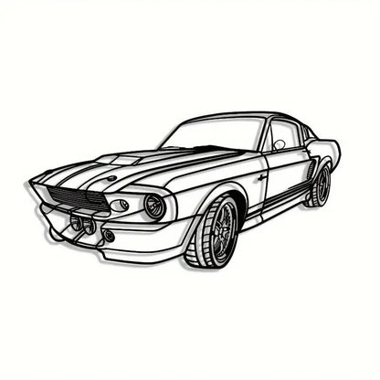 NEW FORD MUSTANG Metal Silhouette - FranksFunkyStuff