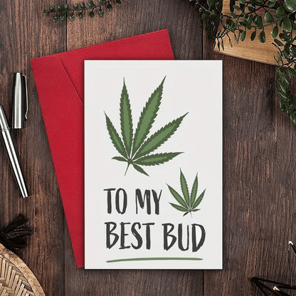 NEW Funny Cannabis-Themed Birthday Card for Him or Her FREE SHIPPING - FranksFunkyStuff