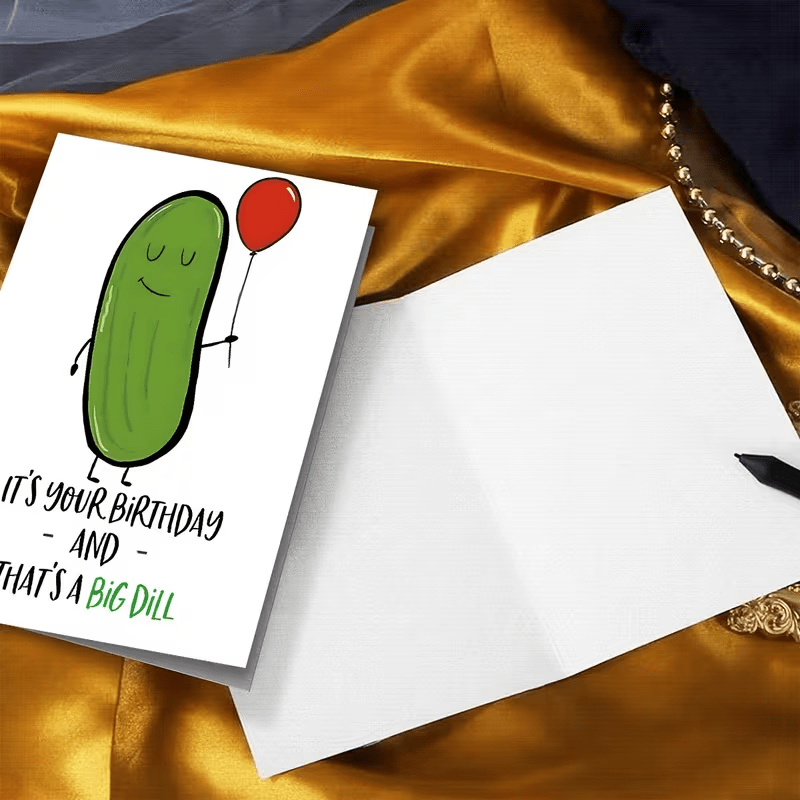 NEW Funny PICKLE Birthday Card FREE SHIPPING - FranksFunkyStuff