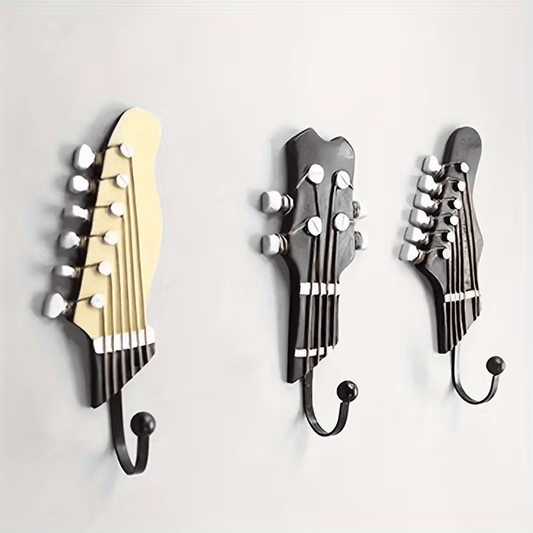 NEW Guitar-Shaped Wall Hook, Hat, Coat hanger (Set of Three) - FranksFunkyStuff