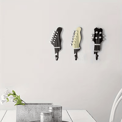 NEW Guitar-Shaped Wall Hook, Hat, Coat hanger (Set of Three) - FranksFunkyStuff