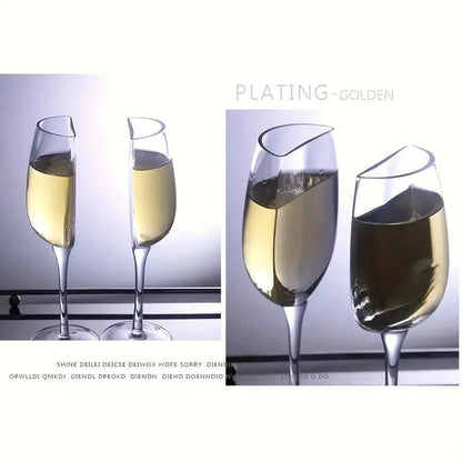 NEW Half a Glass 2 Pack Set Easter Day Gift Crystal Glass - FranksFunkyStuff