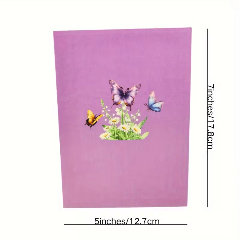 NEW Handcrafted 3D Butterfly Pop-Up Greeting Card, FREE SHIPPING - FranksFunkyStuff