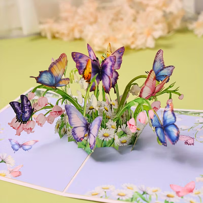 NEW Handcrafted 3D Butterfly Pop-Up Greeting Card, FREE SHIPPING - FranksFunkyStuff