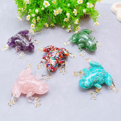 NEW Handcrafted Solid Crystal Frog - FranksFunkyStuff