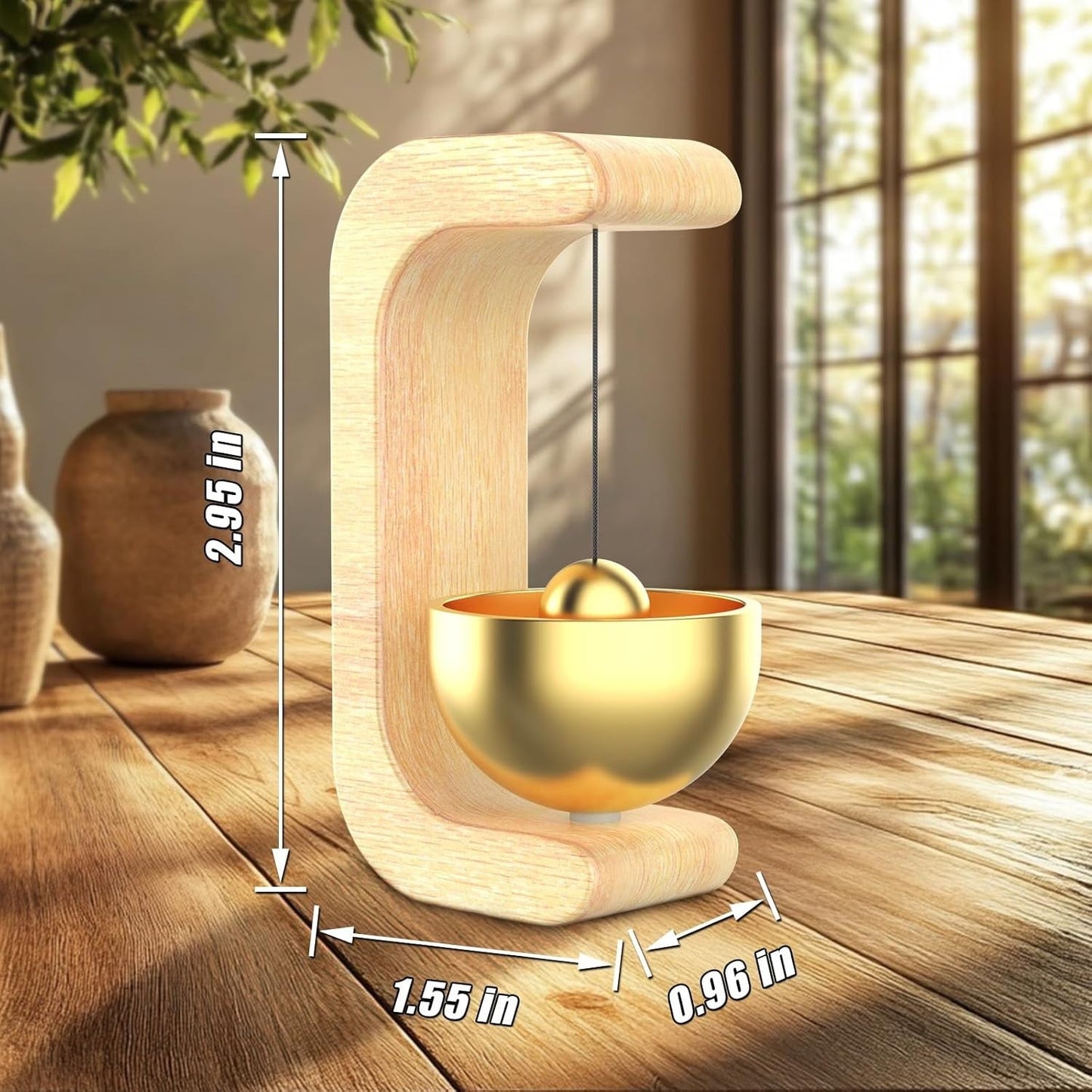 NEW Hanging Decoration Japanese Wooden Doorbell - FranksFunkyStuff