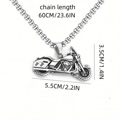 NEW Harley Look Motorcycle Pendant W / Necklace - FranksFunkyStuff