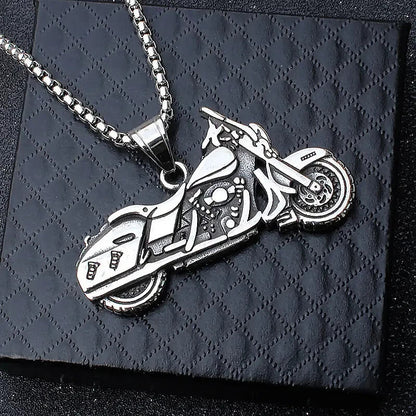 NEW Harley Look Motorcycle Pendant W / Necklace - FranksFunkyStuff