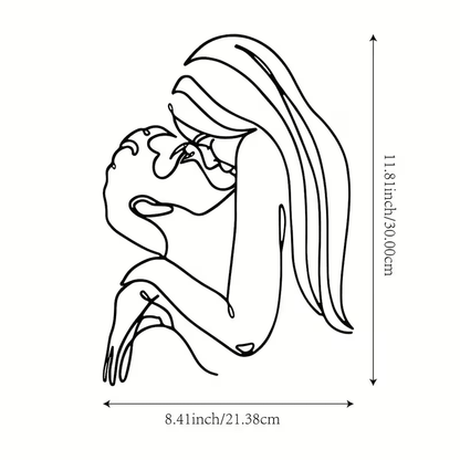 NEW HUGGING COUPLE METAL SILHOUETTE SIGN - FranksFunkyStuff