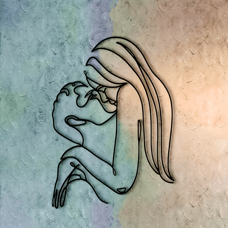 NEW HUGGING COUPLE METAL SILHOUETTE SIGN - FranksFunkyStuff