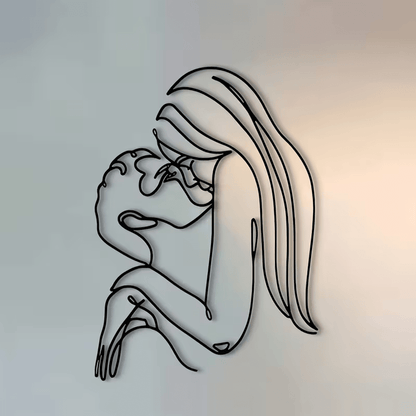 NEW HUGGING COUPLE METAL SILHOUETTE SIGN - FranksFunkyStuff