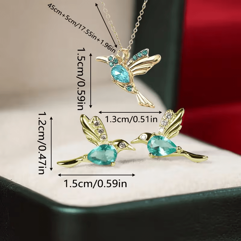 New Humming Bird Earrings & Necklace - FranksFunkyStuff