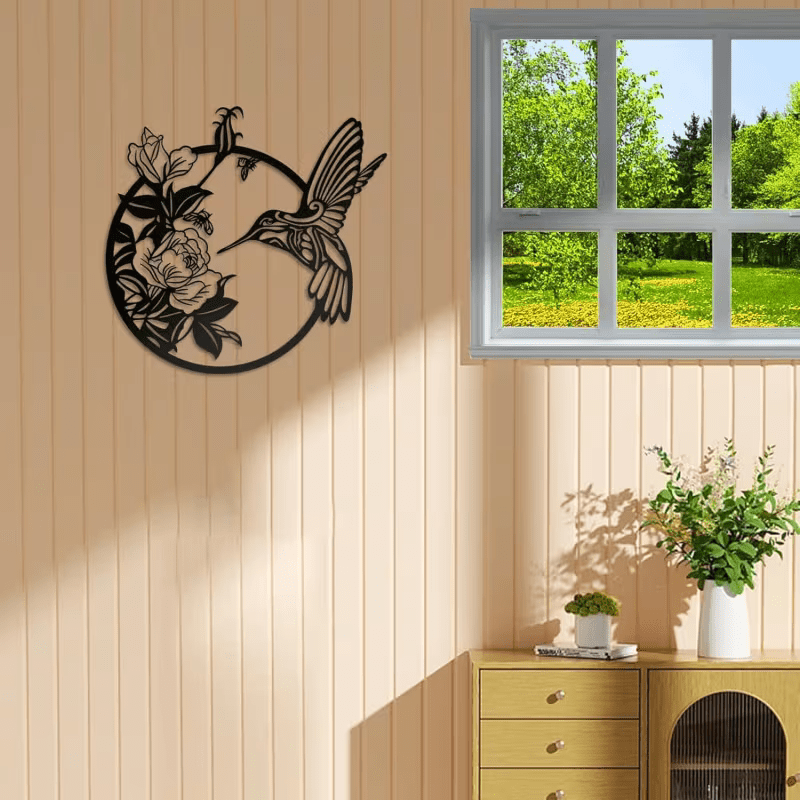NEW Hummingbird Metal Wall Art Abstract Bird Silhouette - FranksFunkyStuff