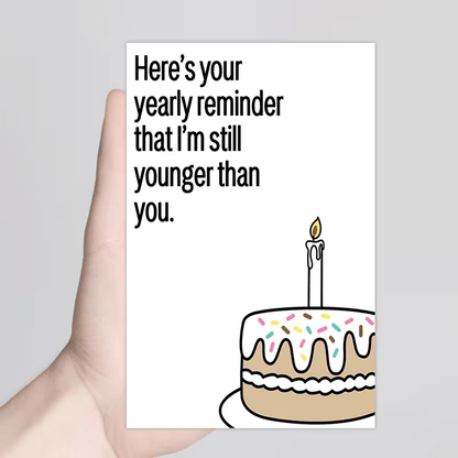 NEW Humorous Birthday Card for Friends and Family, FREE SHIPPING - FranksFunkyStuff