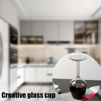 NEW Inverted Wine Glass, Unique Shape And Eye-Catching Design - FranksFunkyStuff
