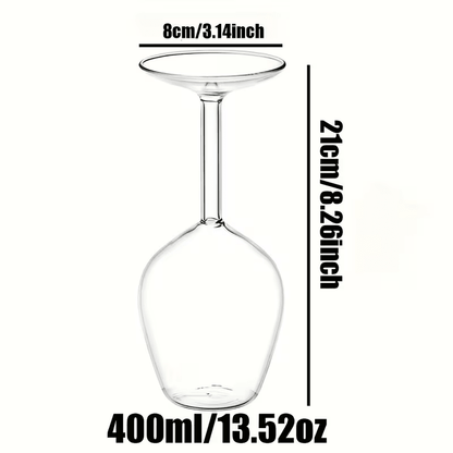 NEW Inverted Wine Glass, Unique Shape And Eye-Catching Design - FranksFunkyStuff