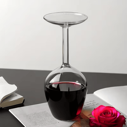 NEW Inverted Wine Glass, Unique Shape And Eye-Catching Design - FranksFunkyStuff