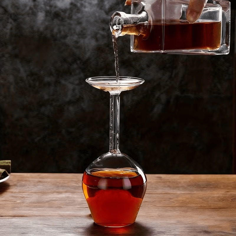 NEW Inverted Wine Glass, Unique Shape And Eye-Catching Design - FranksFunkyStuff