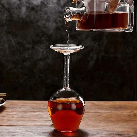 NEW Inverted Wine Glass, Unique Shape And Eye-Catching Design - FranksFunkyStuff