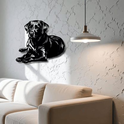 NEW Labrador Retriever Metal Silhouette Wall Art - FranksFunkyStuff