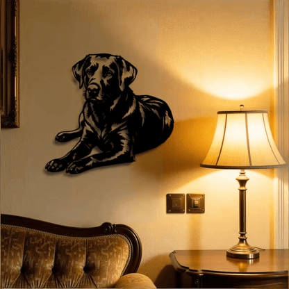 NEW Labrador Retriever Metal Silhouette Wall Art - FranksFunkyStuff