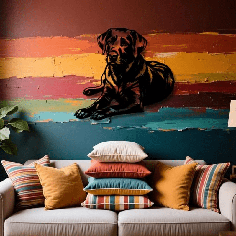 NEW Labrador Retriever Metal Silhouette Wall Art - FranksFunkyStuff