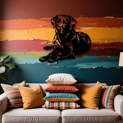 NEW Labrador Retriever Metal Silhouette Wall Art - FranksFunkyStuff
