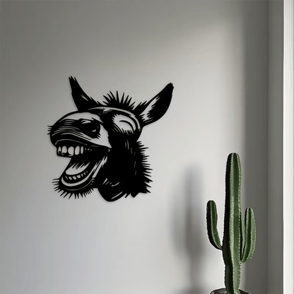 NEW Laughing Donkey Metal Wall Decor - FranksFunkyStuff