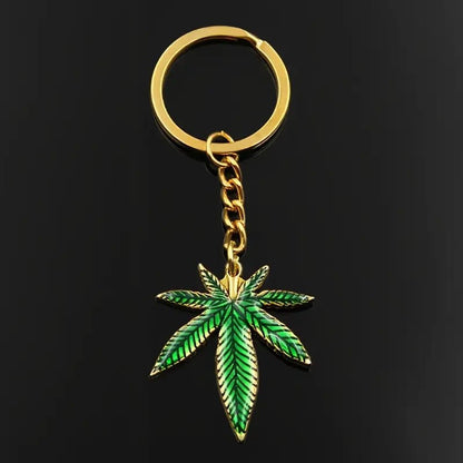NEW Leaf Shape Keychain Seven-Leaf - FranksFunkyStuff