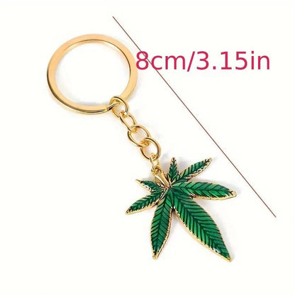 NEW Leaf Shape Keychain Seven-Leaf - FranksFunkyStuff