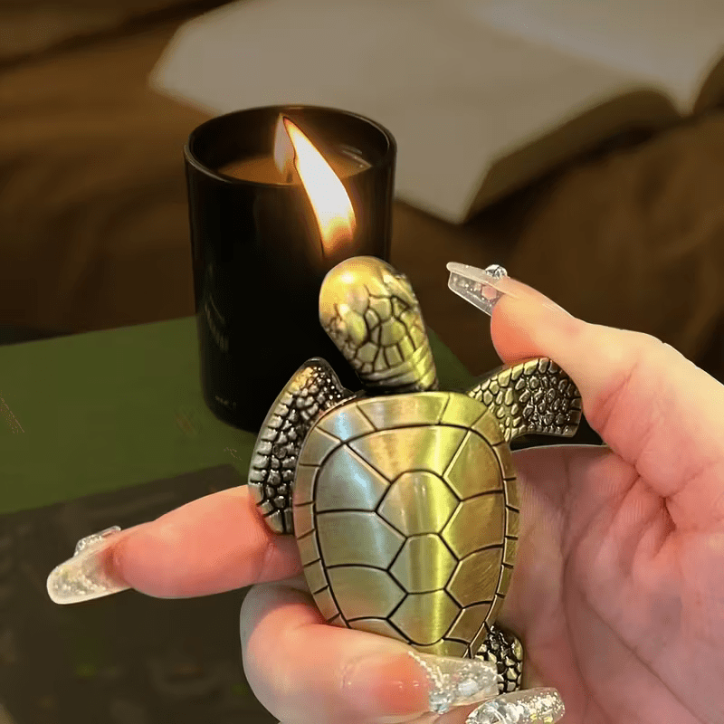 NEW Lighter Golden Turtle Butane Lighter - FranksFunkyStuff