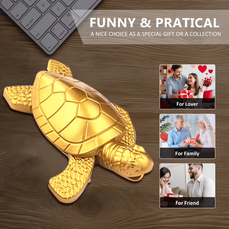 NEW Lighter Golden Turtle Butane Lighter - FranksFunkyStuff