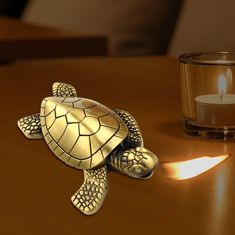 NEW Lighter Golden Turtle Butane Lighter - FranksFunkyStuff