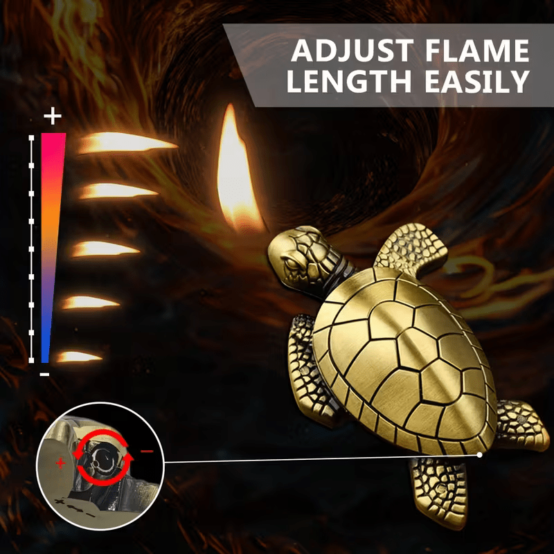 NEW Lighter Golden Turtle Butane Lighter - FranksFunkyStuff