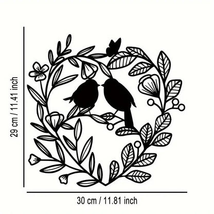 NEW Love Birds, Abstract Metal Wall Art with Birds & Branches - FranksFunkyStuff