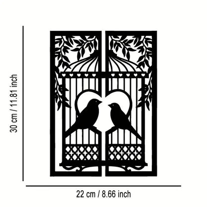 NEW "Love Birds" Metal Wall Art - FranksFunkyStuff